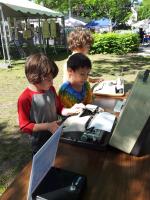 Arc Poetry table at Hintonburg ArtsPark