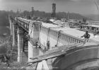 The Prince Edward Viaduct under construction.