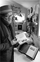 George Walker with Book of Hours (photo credit: Don McLeod)